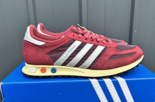Adidas trainer maroon grey - la,