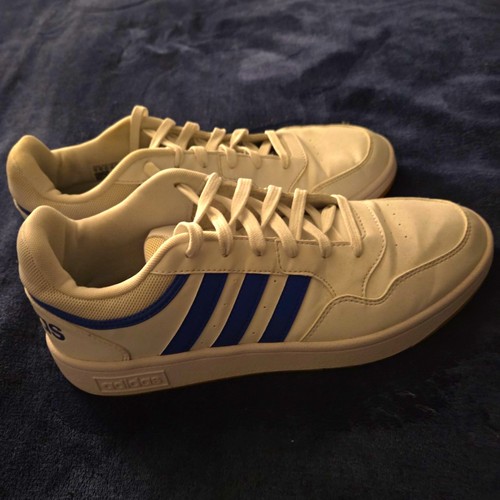 Adidas classic white blue - adidas, white/blue