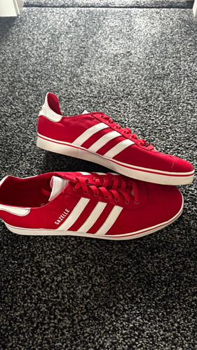Adidas gazelle red - gazelle, white