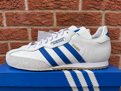 Adidas samba super white blue - adidas,