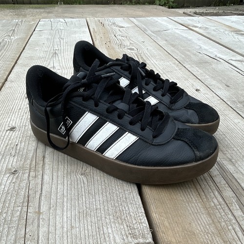Adidas men black - black/white, low